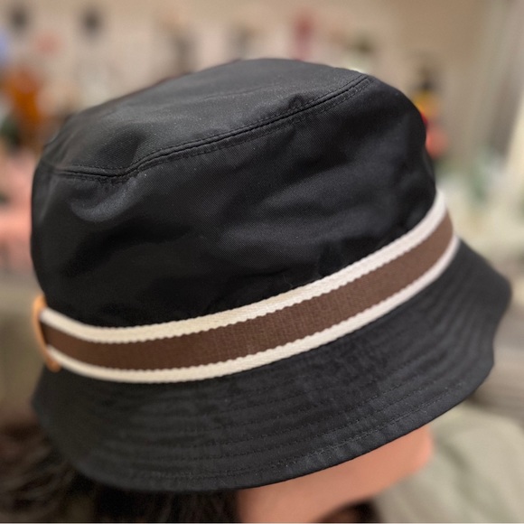 Coach bucket hat-Black Nylon-Gently Used - Picture 4 of 7